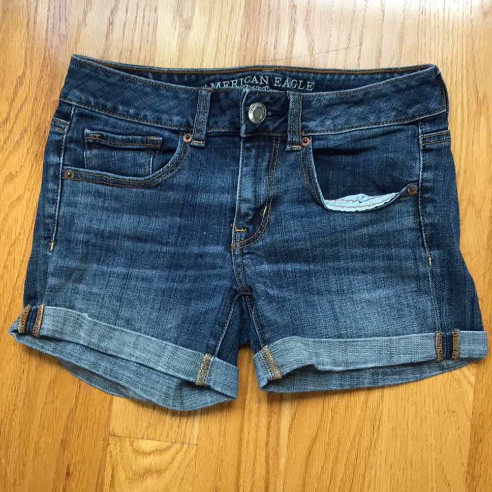 American Eagle Midi Jean Shorts 2